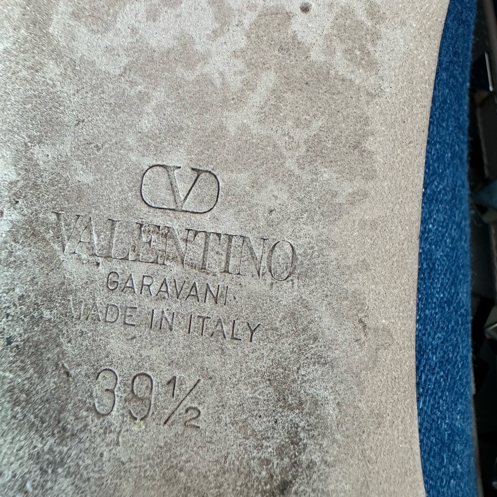 Valentino Garavani Rockstud denim ballerinas - Picture 8 of 8